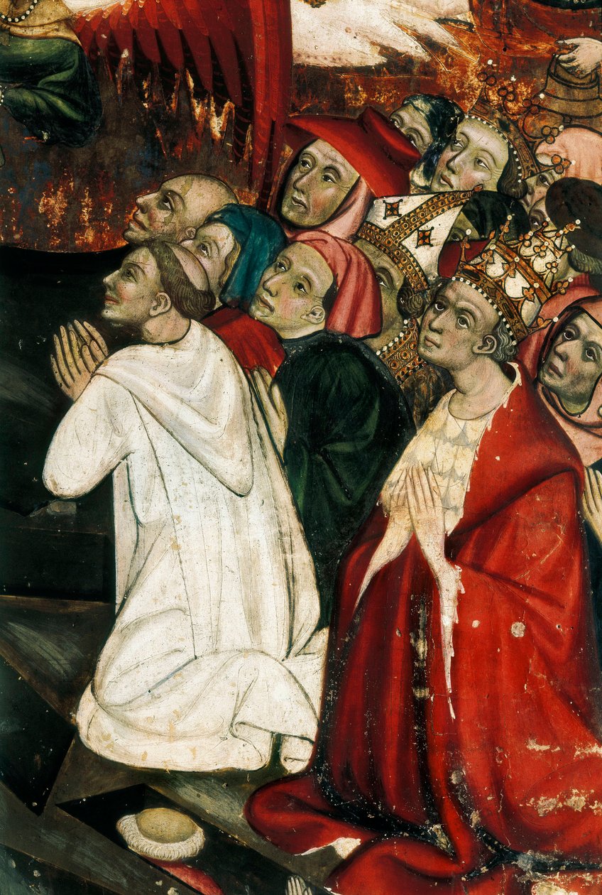 Den sista domen, detalj av altartavlan som kommer från kyrkan San Sebastian av Guimera av Tomás Giner