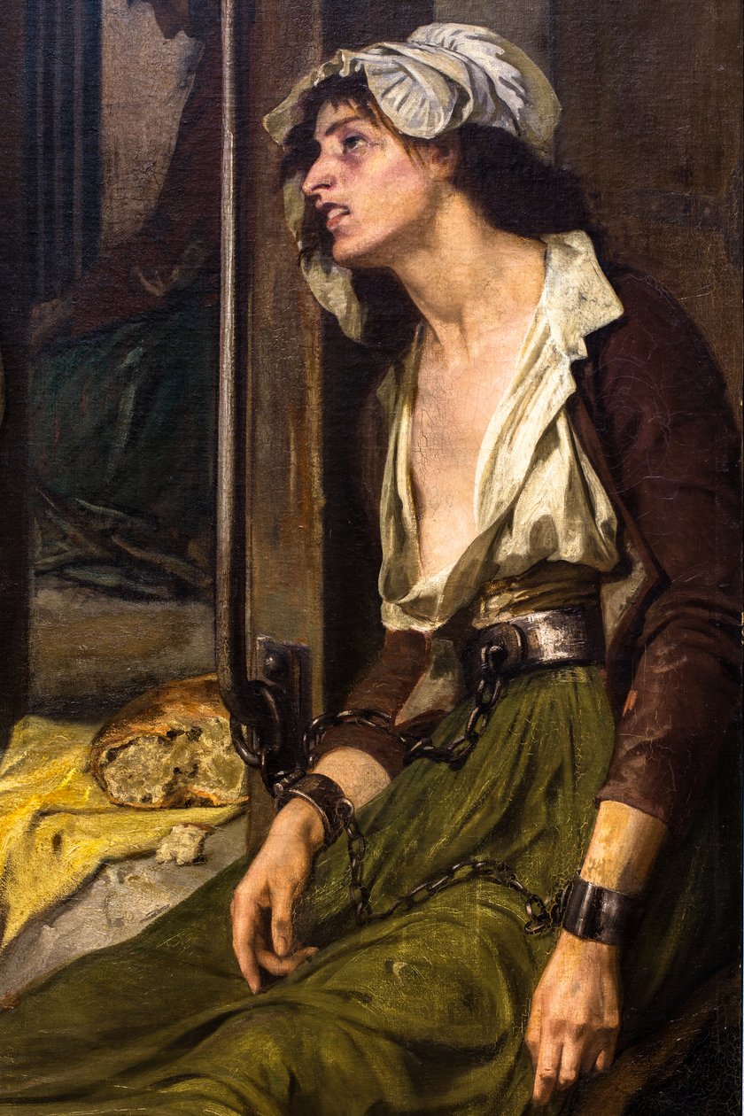 Doktor Pinel befriar de sinnessjuka på Salpêtrière 1795 av Tony Robert Fleury