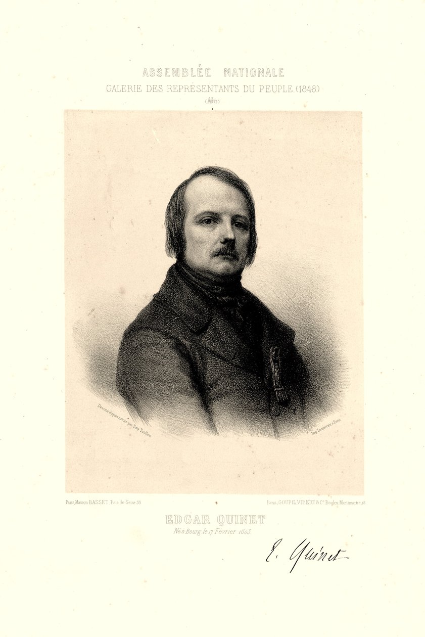 Edgar Quinet av Toullion av Tony Toullion