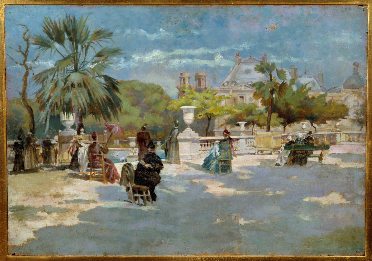 Landskap av Midi-målningen av Torello Ancillotti (1843-1899) 1800-talets Florens museum för modern konst av Torello Ancillotti