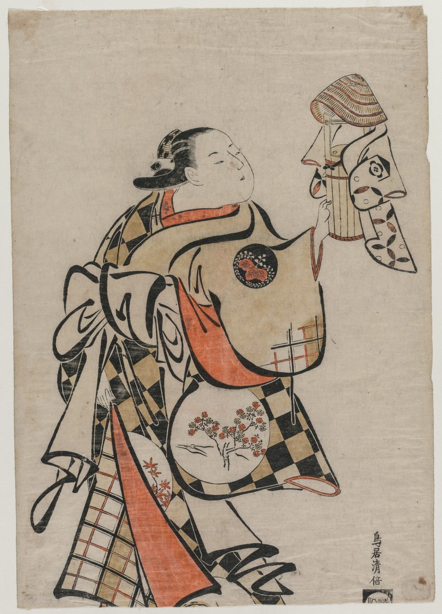 Fujimura Handayu som kurtisan, mitten av 1710-talet. av Torii Kiyomasu