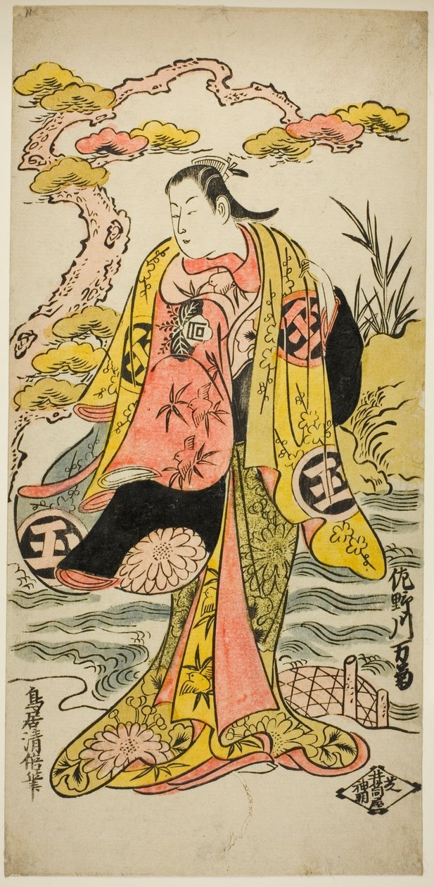 Skådespelaren Sanogawa Mangiku I. Gratis mp3-nedladdning av Torii Kiyomasu II