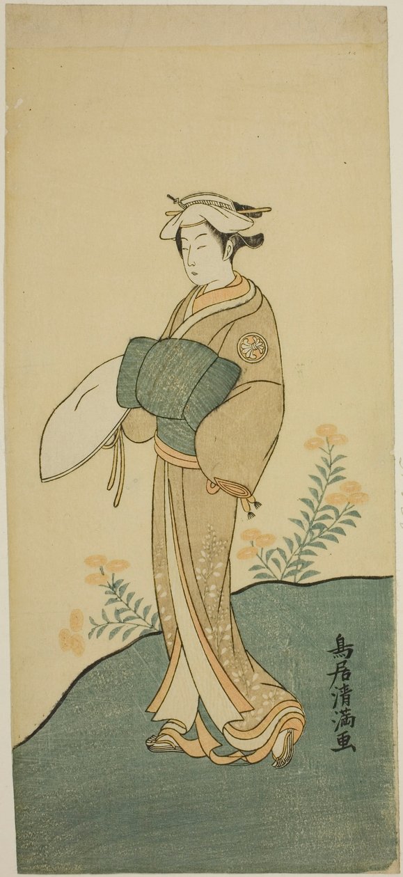Skådespelaren Segawa Kikunojo II av Torii Kiyomitsu I