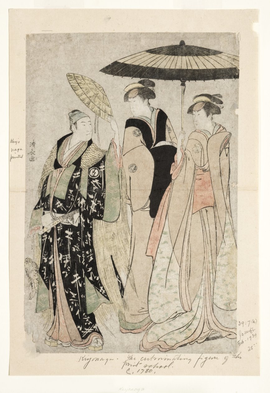 Skådespelare i pjäsen Oakinai Hiruga kojima, Nakamura Theatre, XI1784, 1784 (träblock) av Torii Kiyonaga