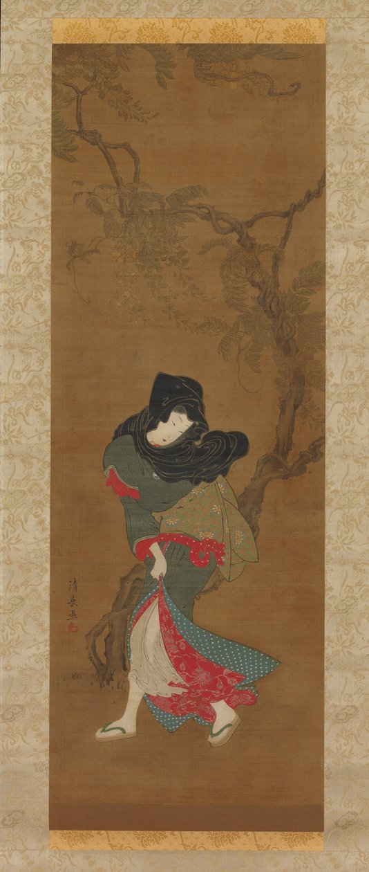 Skönhet i sommarbrisen, 1700-talet. av Torii Kiyonaga