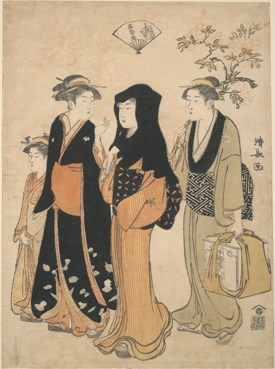 Hina Doll Festivity från de fem festivalerna av Torii Kiyonaga