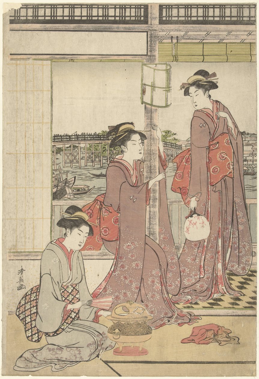 månfest av Torii Kiyonaga
