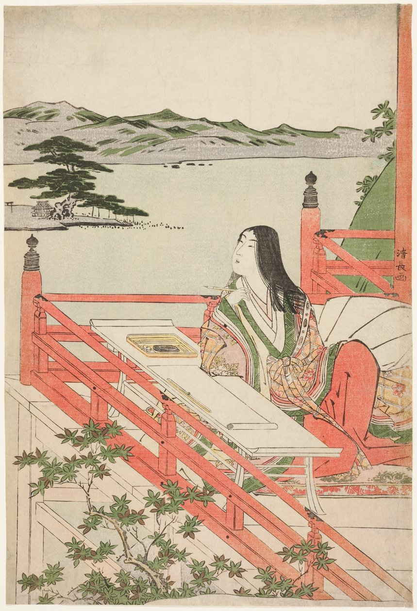 lila shikibu av Torii Kiyonaga