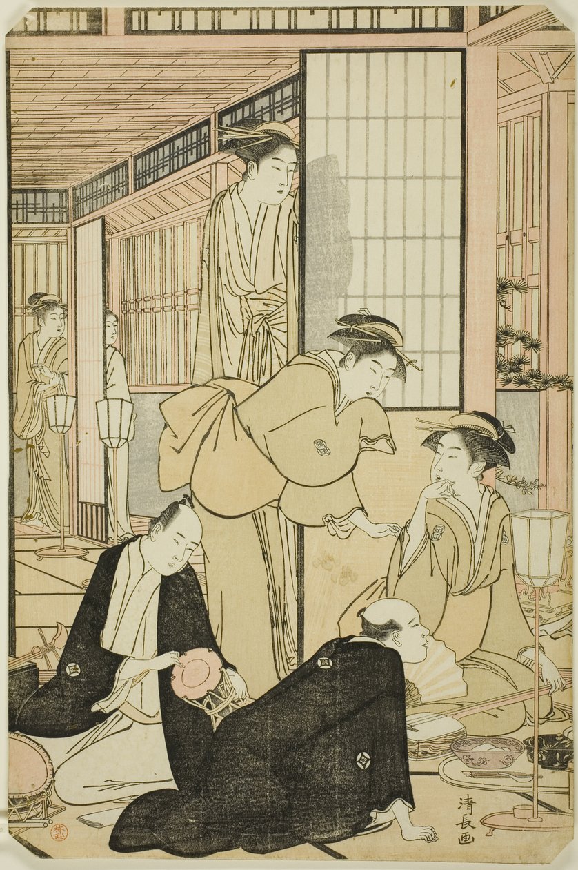 Den åttonde månaden, från serien "Tolv månader i söder (Minami juni ko)" av Torii Kiyonaga