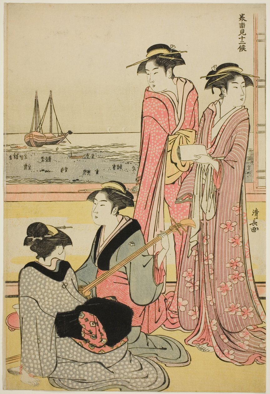 Den fjärde månaden, från serien "Tolv månader i söder (Minami juni ko)" av Torii Kiyonaga