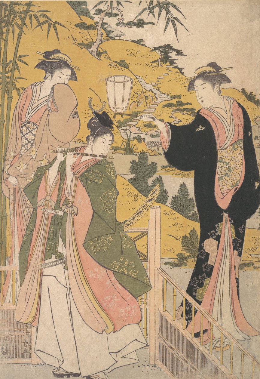 Yoshitsune Serena Kim Tokoro Rurihime, va? 1785. av Torii Kiyonaga