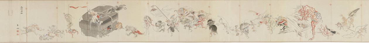 Hyakki Yako no Zu by Tosa Mitsuoki av Tosa Mitsuki