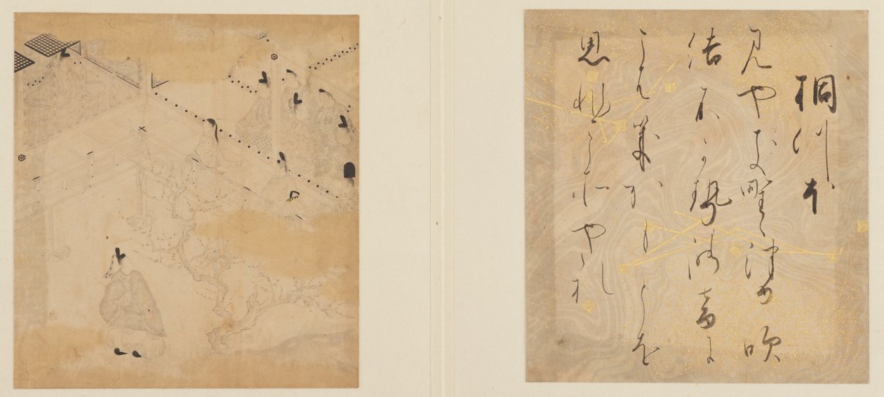 Sagan om Genji, Edo-perioden, tidigt 1600-tal. av Tosa Mitsunori