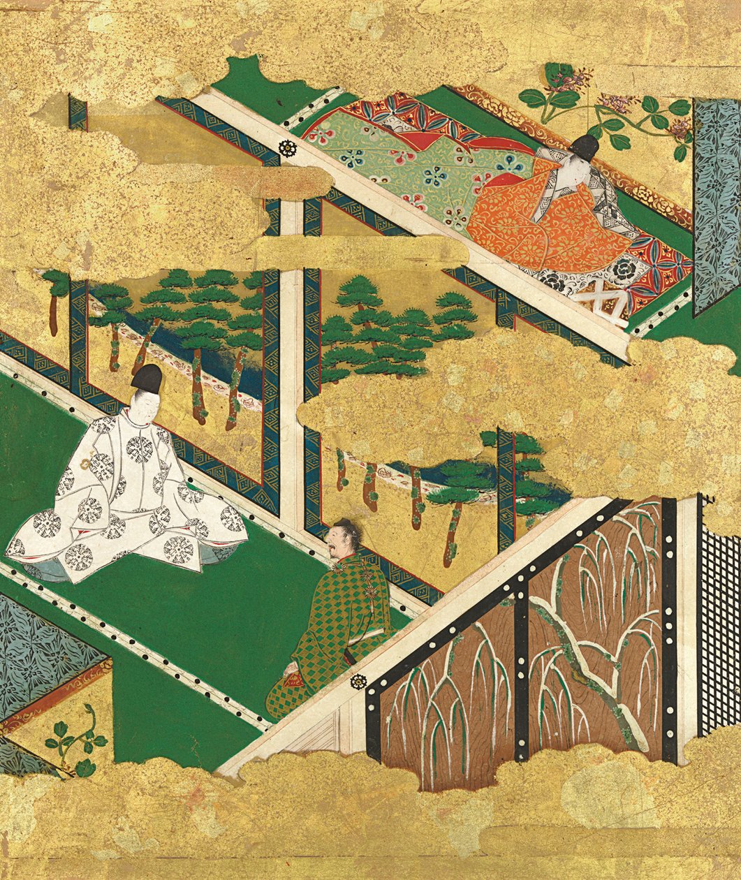 Ekträdet Kashiwagi, sent 1500-tidigt 1600-tal. av Tosa Mitsuyoshi