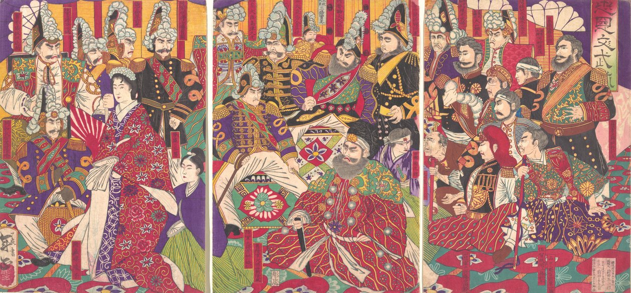 Civila och militära officerare, december 1877. av Toshimasa
