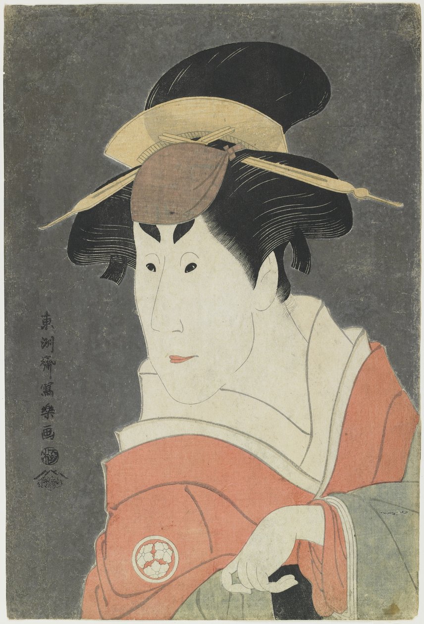 Osagawa Tsuneyo II i en kvinnlig roll, 1794 av Toshusai Sharaku