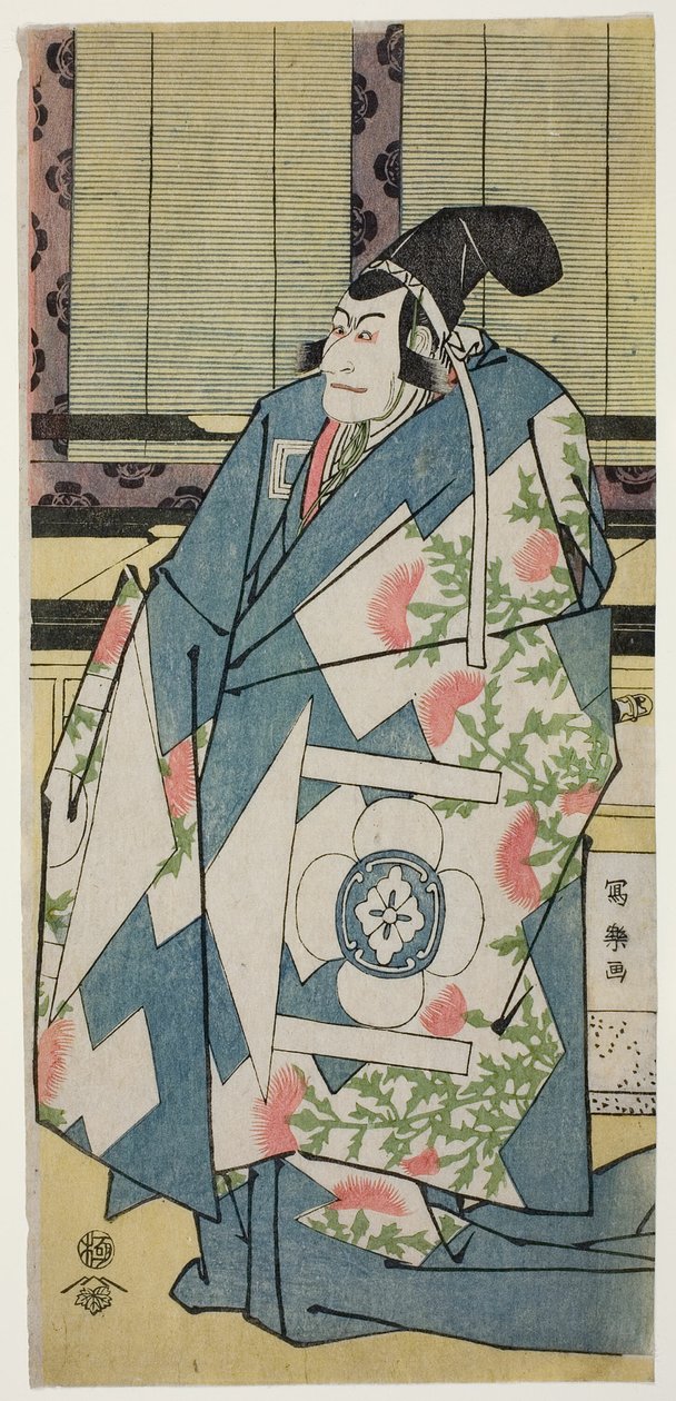 Tea C and r Ichikawa Budozome As Kudo Saemon Suketsune av Toshusai Sharaku