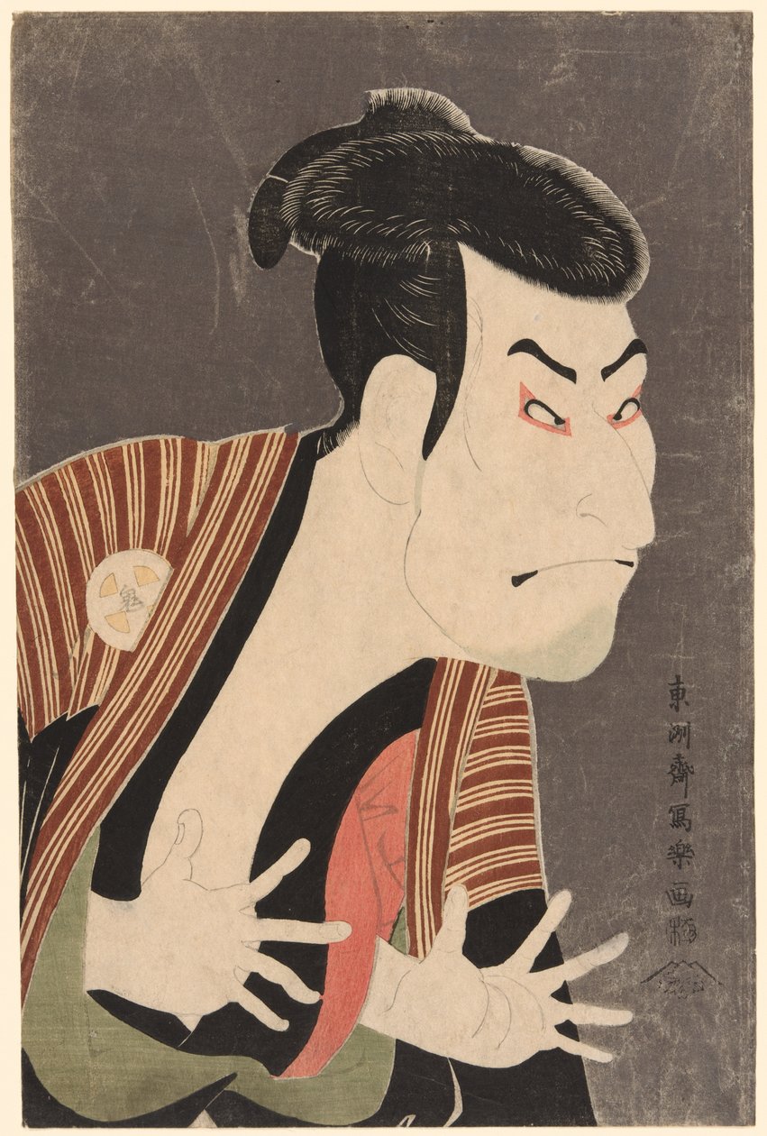 Skådespelaren Otani Onyxis III lät Edopei av Toshusai Sharaku