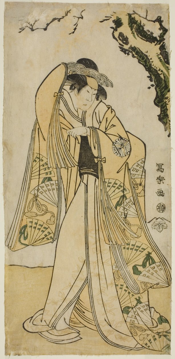Skådespelaren Sakakiyama Sangoro som prinsessan Odae, dotter till seniorregenten Michinaga av Toshusai Sharaku