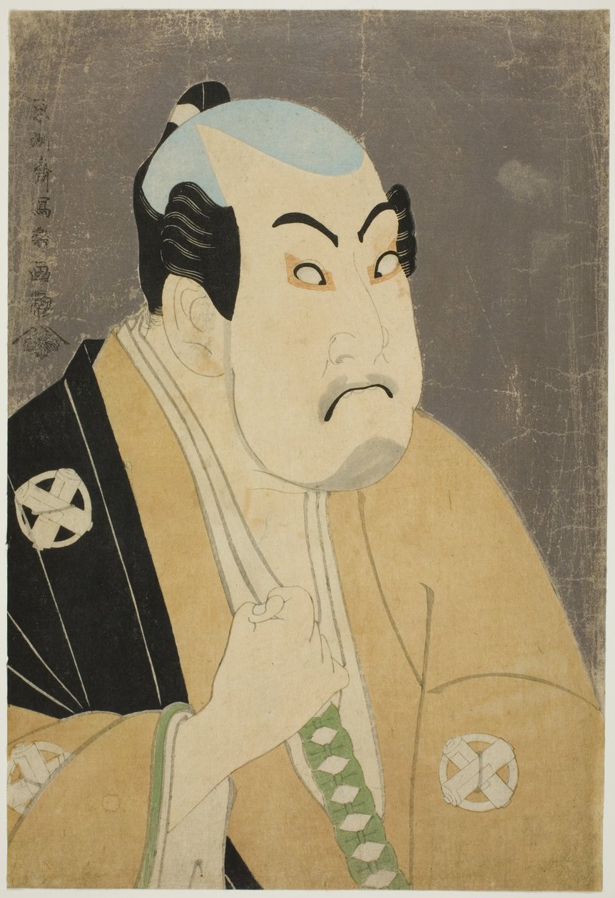 Mr. Tanimura och Razo As Washitsuka Happei av Toshusai Sharaku