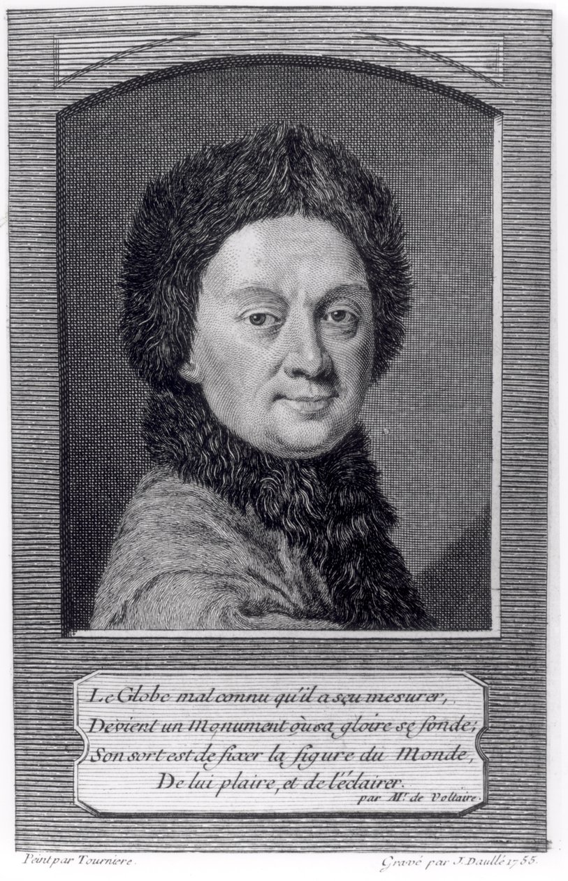 Pierre Louis Moreau de Maupertuis (1698-1759) graverad av John Daulle (1703-63) 1755 av Tourniere