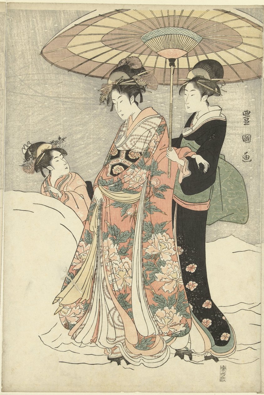 Snöboll av Toyokuni (II) , Utagawa