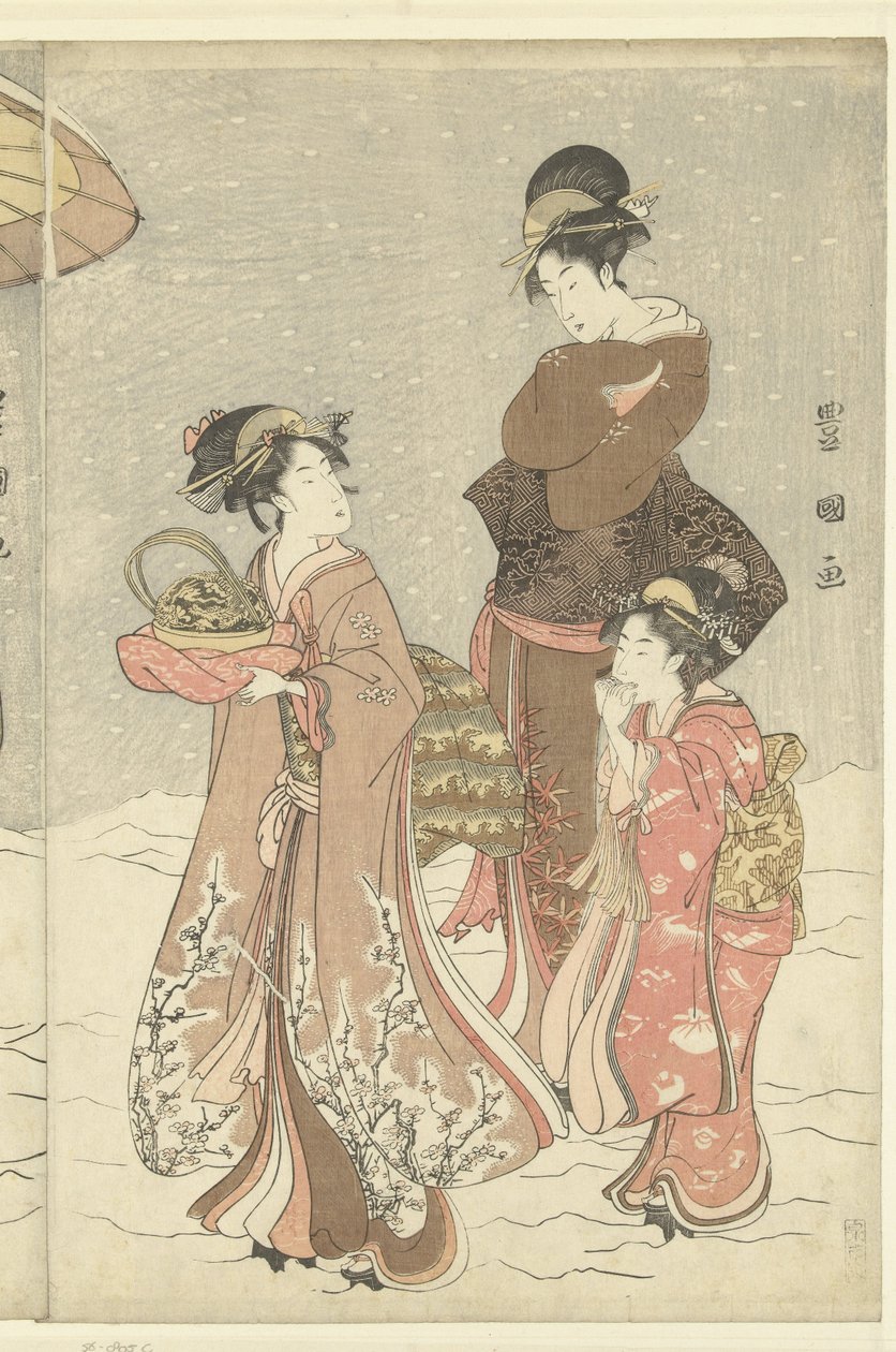 Snöboll av Toyokuni (II) , Utagawa