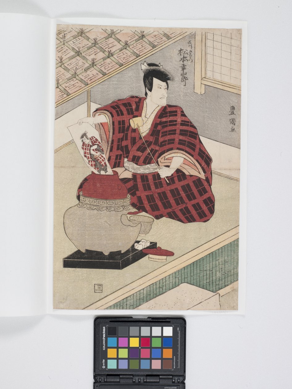 Matsumoto K?shir? I rollen som Ishikawa Goemon (träblock i färg) av Toyokuni