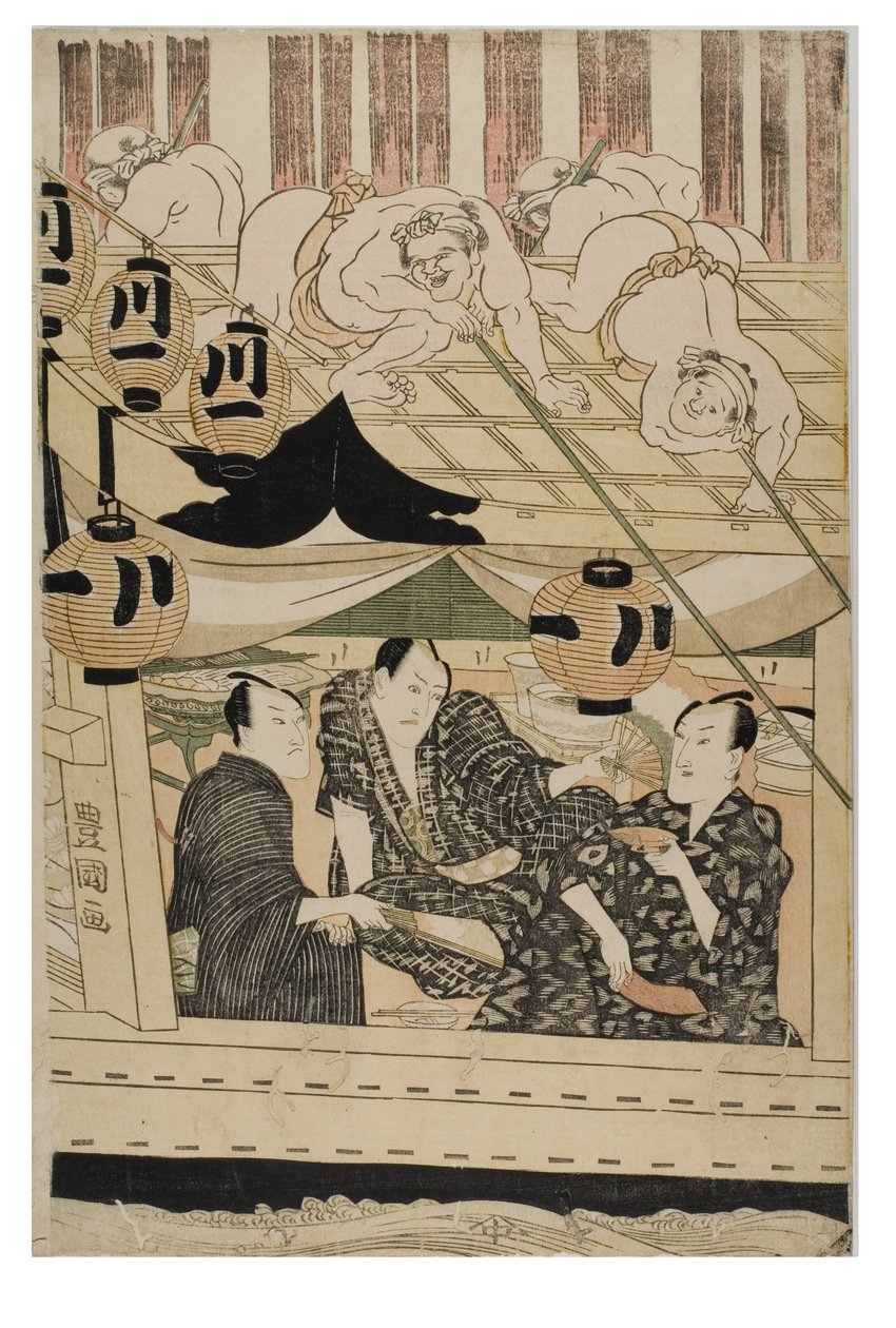 Skådespelare under de tolv månaderna av Toyokuni Utagawa