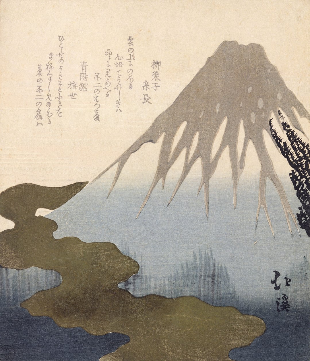 Mount Fuji under snön av Toyota Hokkei