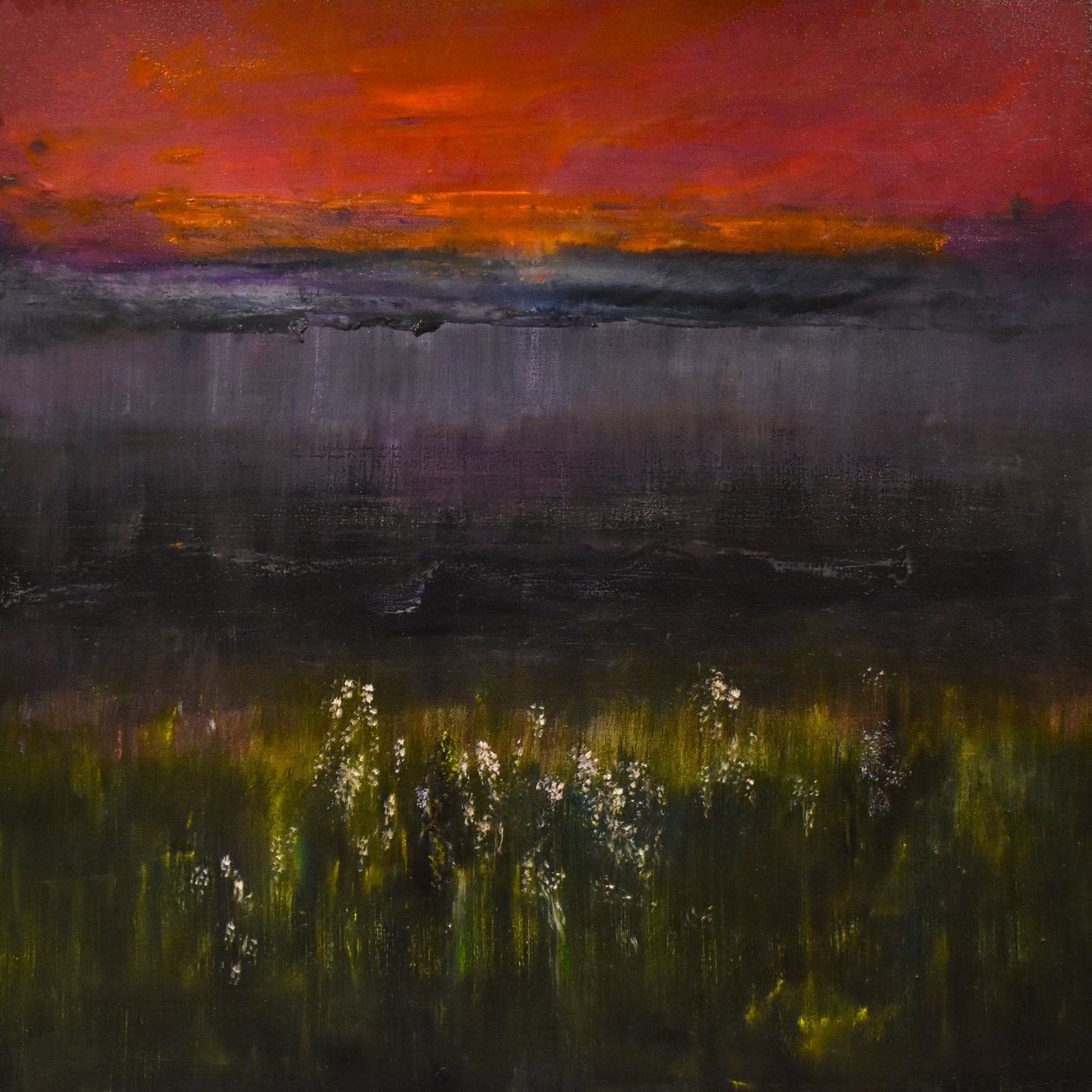 Eventide 2, 2017 (olja på duk) av Tracy Lambros