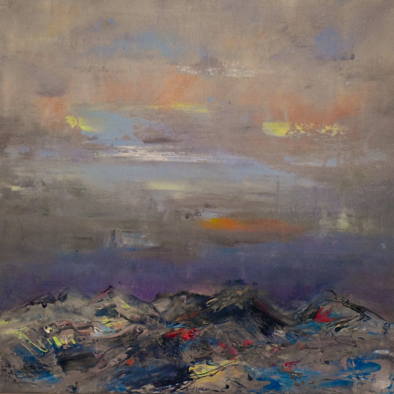 Fantasy Island , 2018 (olja på duk) av Tracy Lambros