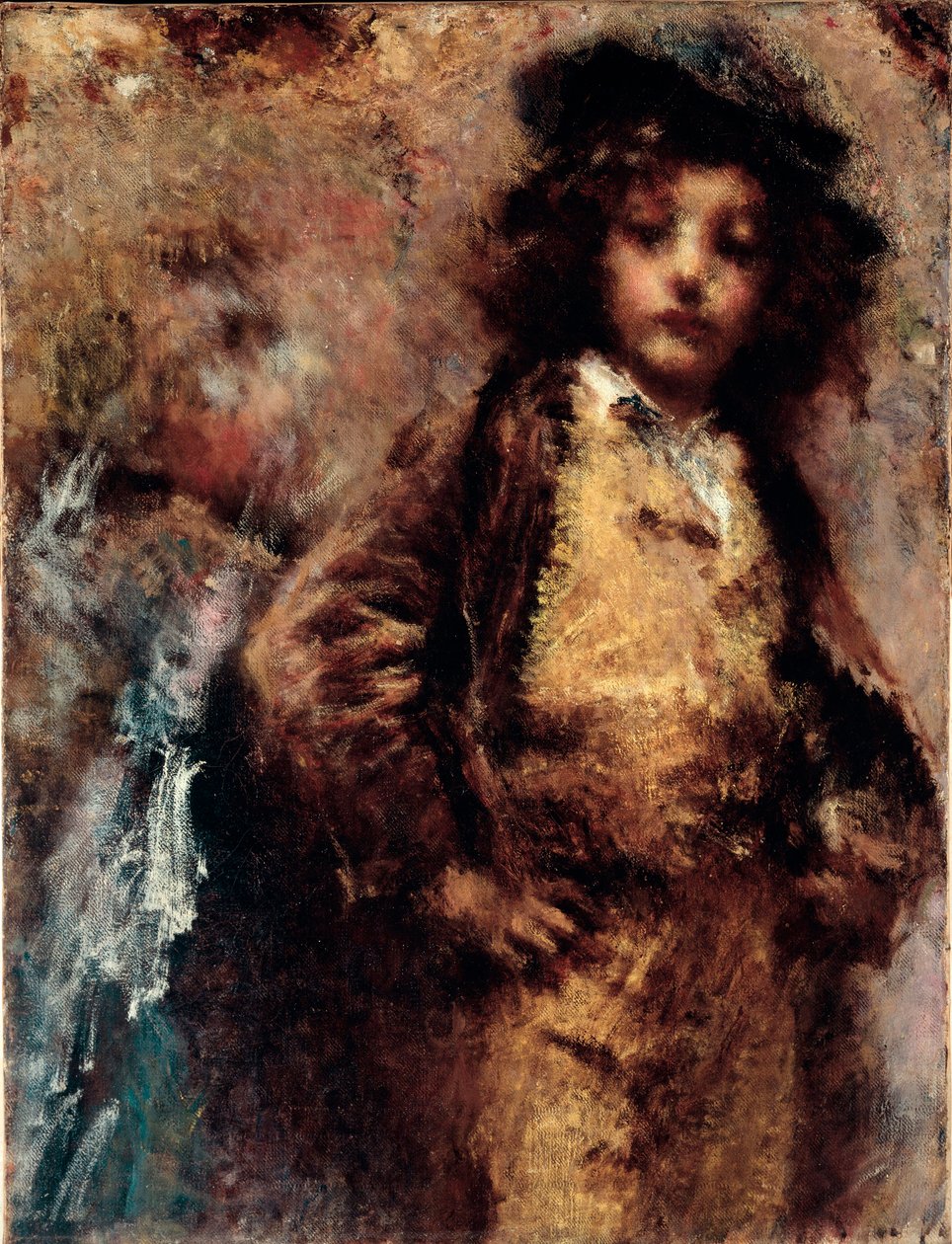 Dåligt men vackert Porträtt av en ung man som ser ut som en dandy. Målning av Tranquillo Cremona (1837-1878) Genes, Nervi, Galleria av Arte Moderna av Tranquillo Cremona