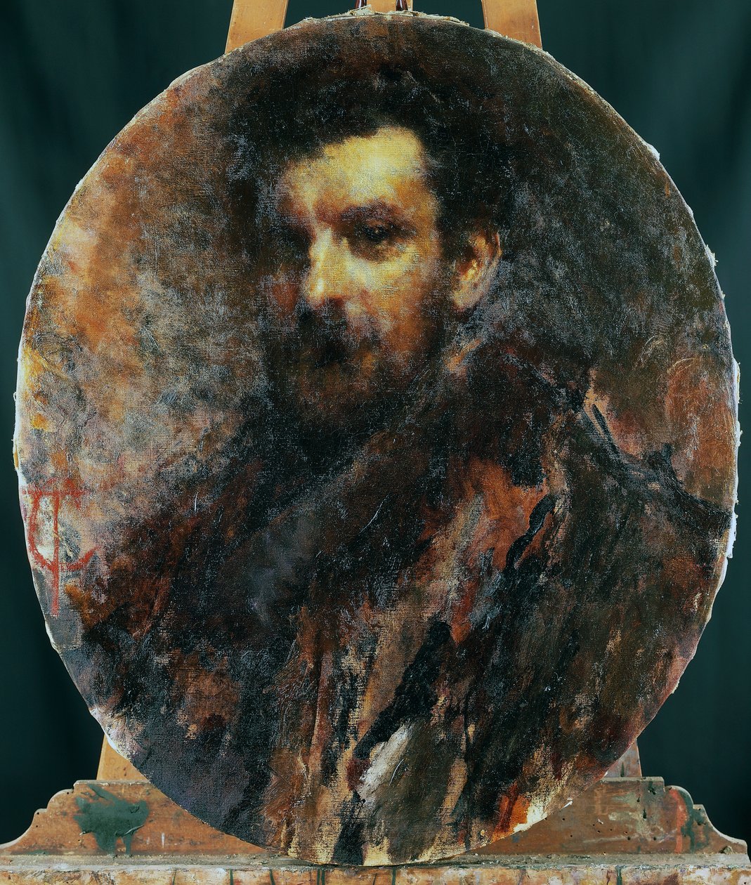 Porträtt av Cletto Arrighi, pseudonym för Carlo Righetti (Milano av Tranquillo Cremona