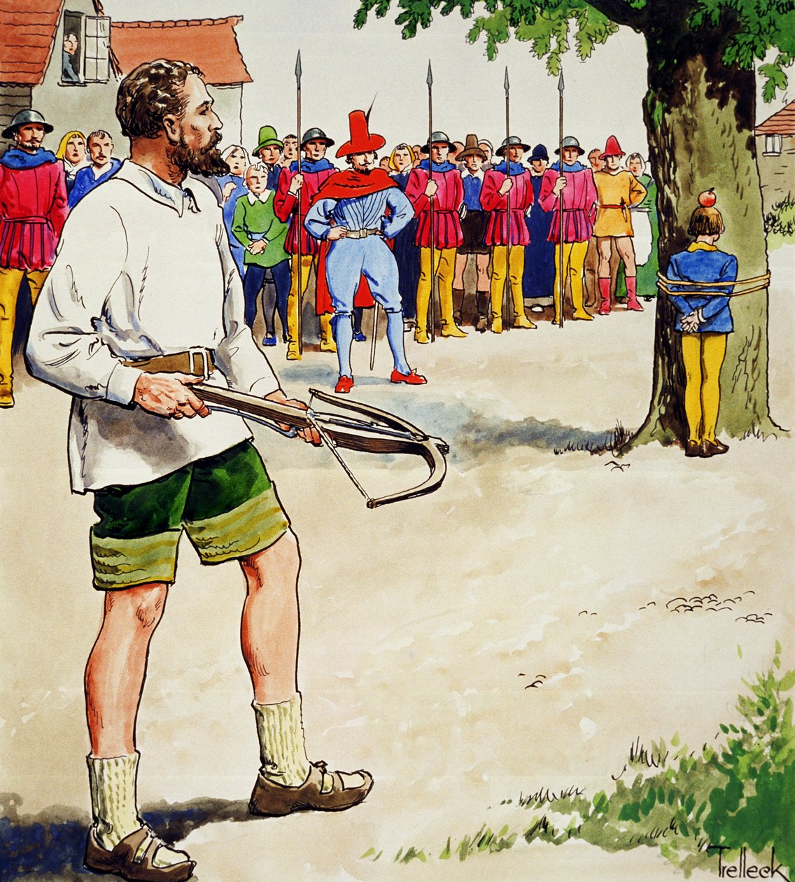 William Tell, från "Peeps into the Past", publicerad c.1900 av Trelleek
