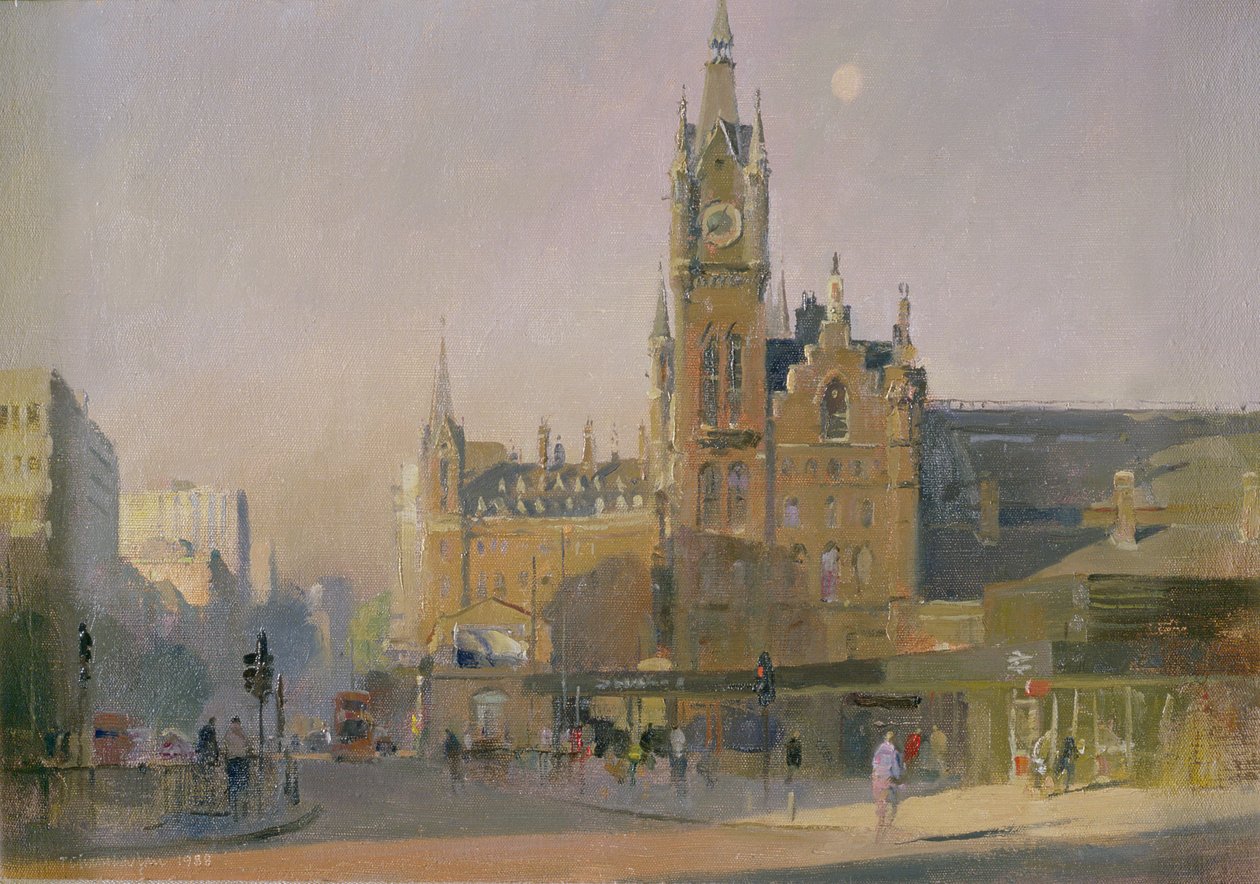 Tidig morgon, Euston Road, 1988 av Trevor Chamberlain