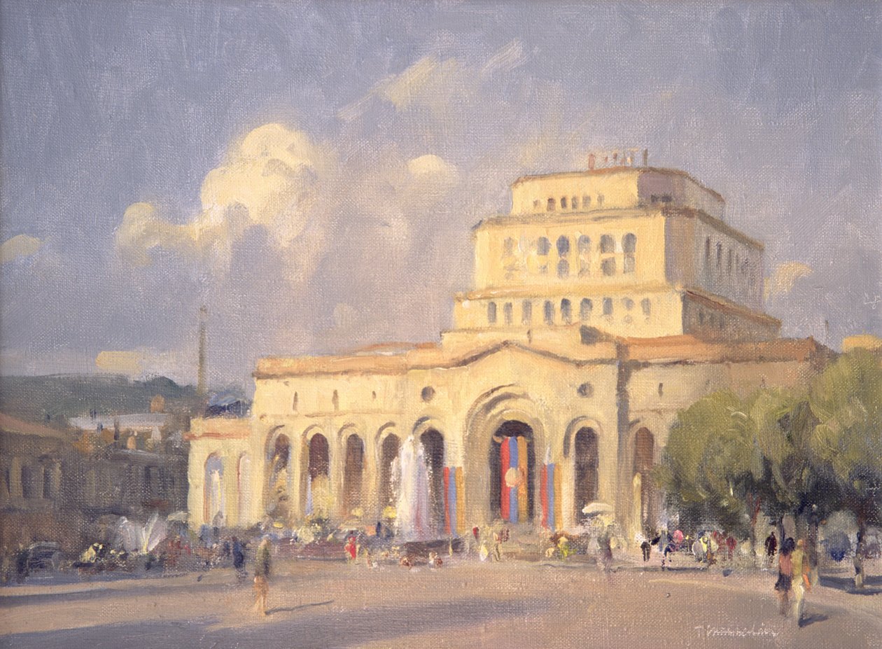 Kväll, Republic Square, Jerevan av Trevor Chamberlain