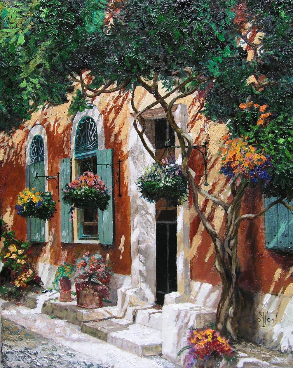 Dörrar och fönster, Pietrasanta, Toscana, 2000 av Trevor Neal