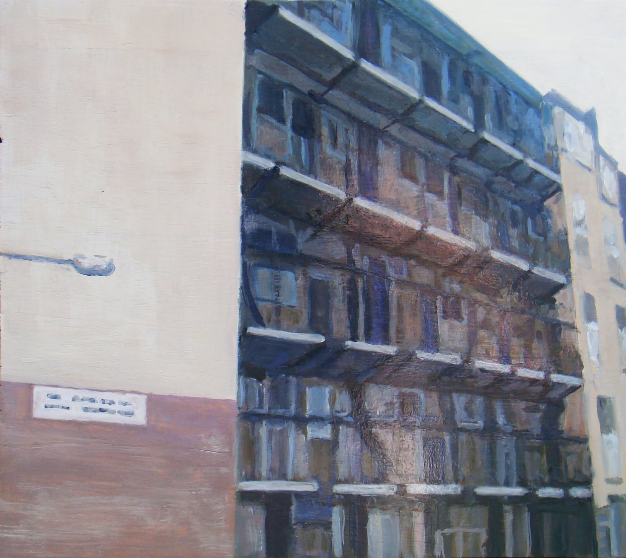 En plats att leva på 20, 2011 (olja på plywood) av Trevor Burgess