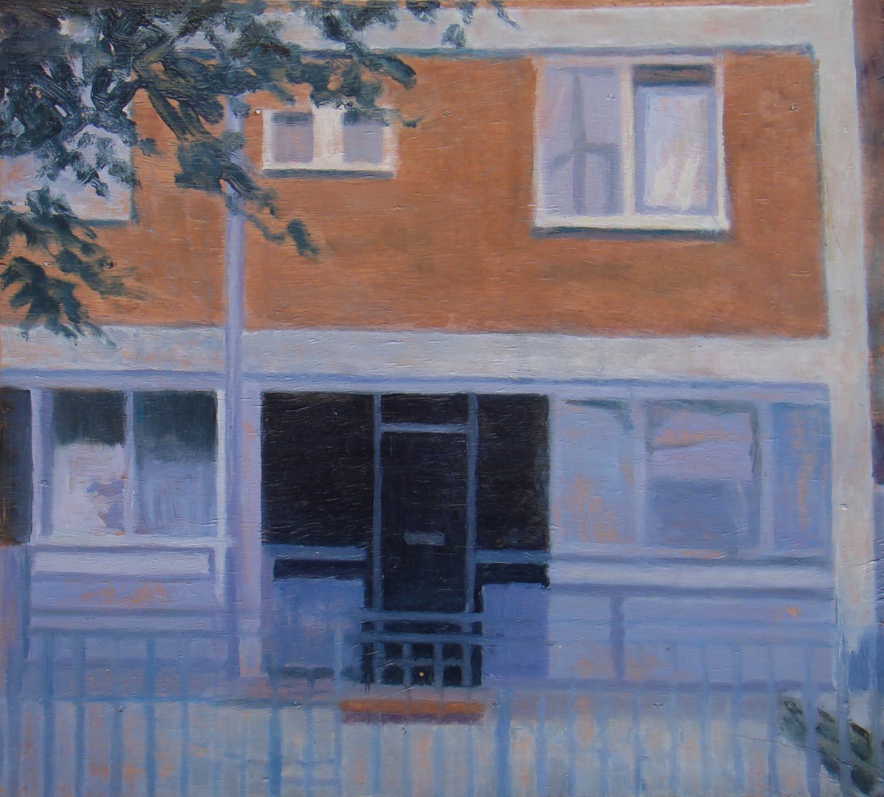 En plats att bo på 5, 2010 (olja på plywood) av Trevor Burgess