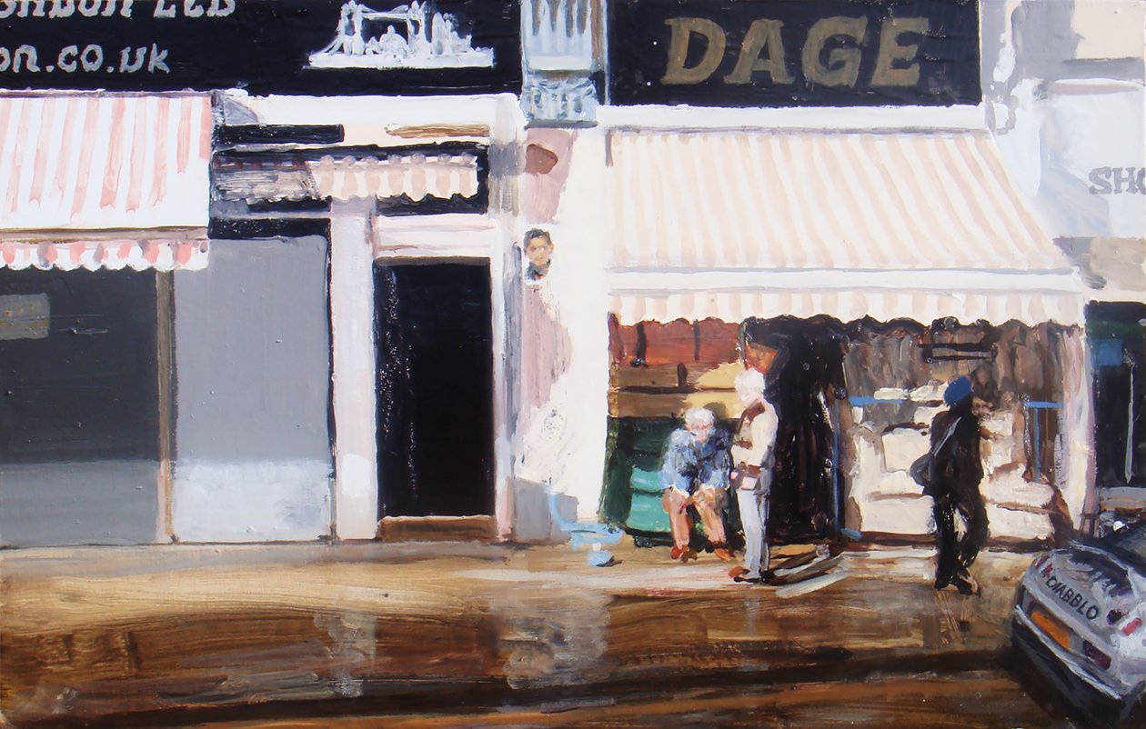Action for the elderly, 2010 (olja på pannå) av Trevor Burgess
