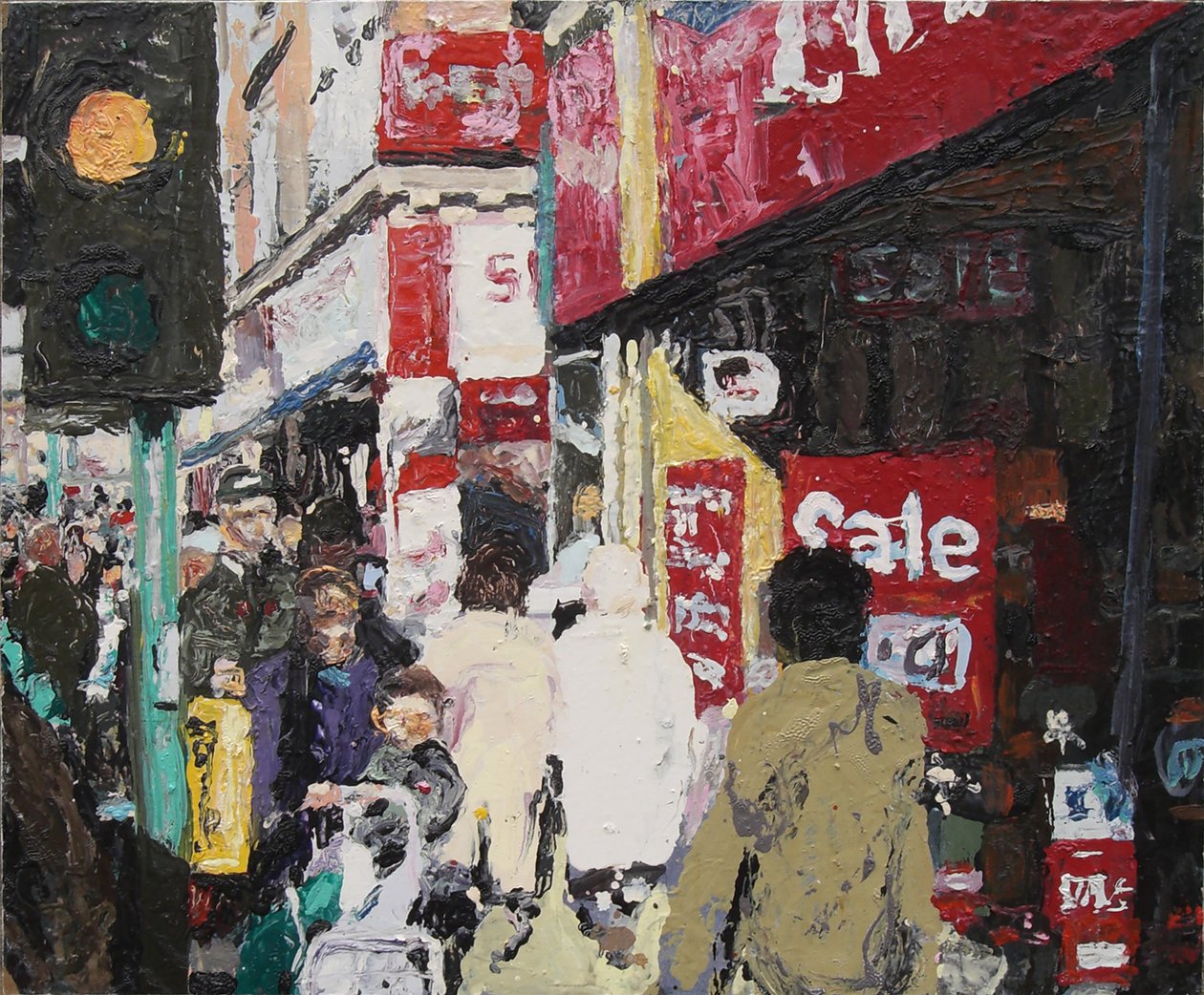 Sale, 2003 (olja på pannå) av Trevor Burgess