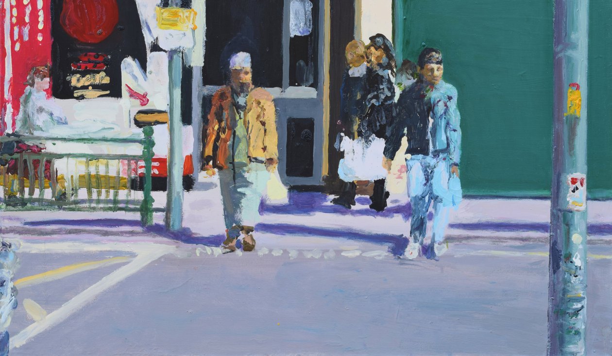 Gatukorsning, 2009 (olja på duk) av Trevor Burgess
