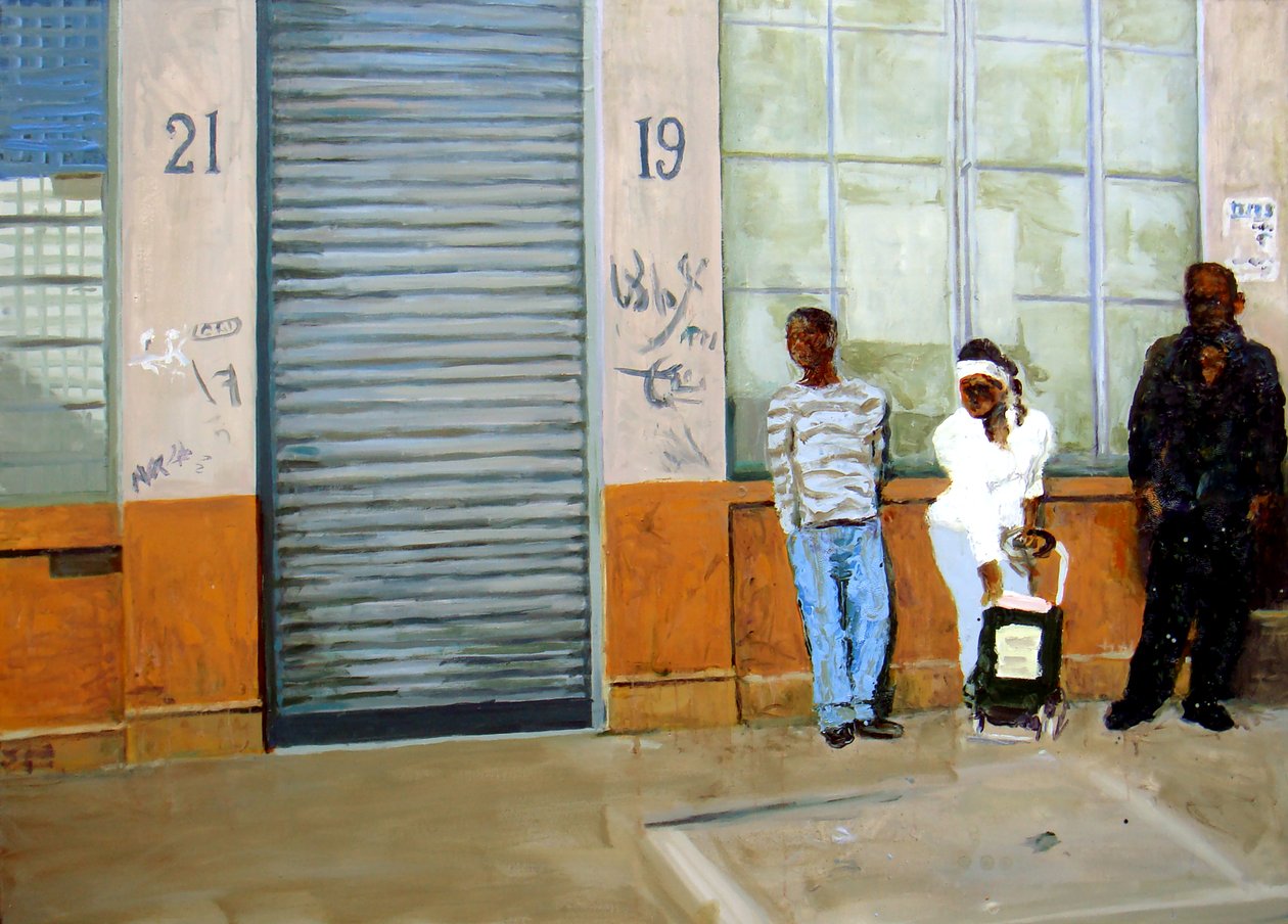 Waiting, 2009 (olja på duk) av Trevor Burgess