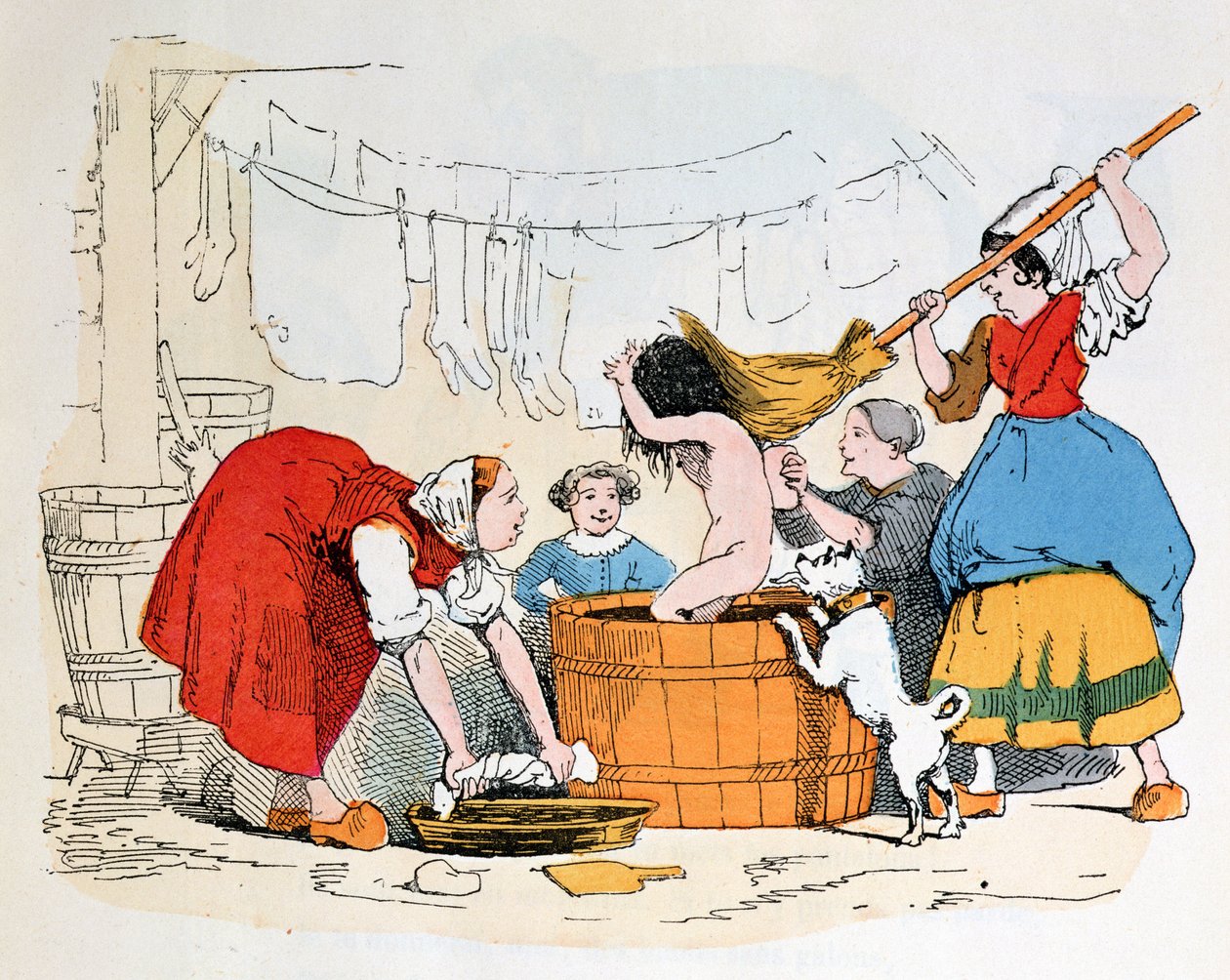 The Compulsory Bath, illustration för 