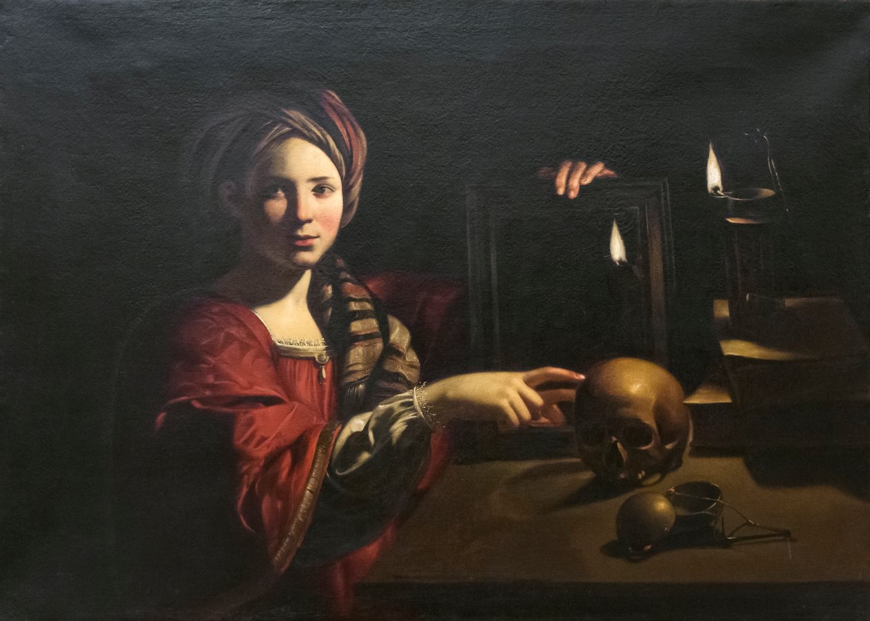 Vanitas, allegori över fåfänga av Trophime Bigot