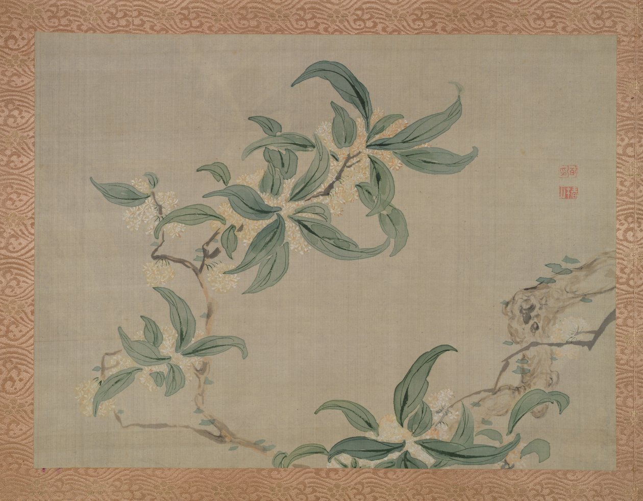 Blossom, 1851 (akvarell på siden) av Tsubaki Chinzan
