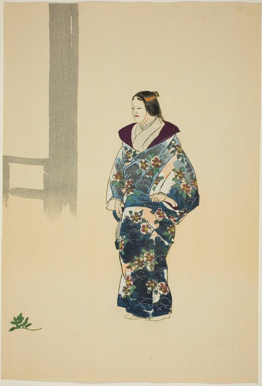 Tomonaga, från serien "One Hundred No Dramas (Nogaku hyakuban)" av Tsukioka Kogyo