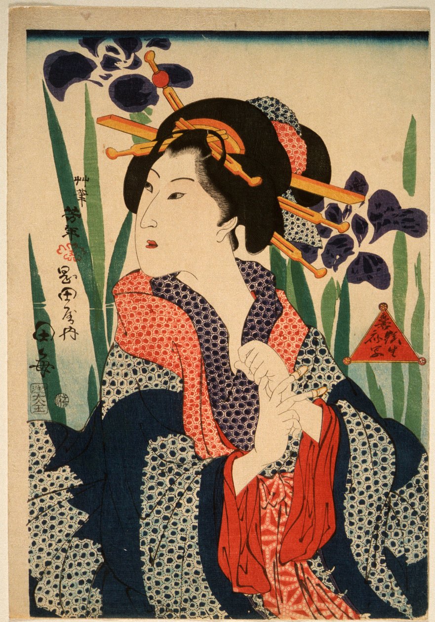 Kurtisanen Taume av Tsukioka Yoshitoshi