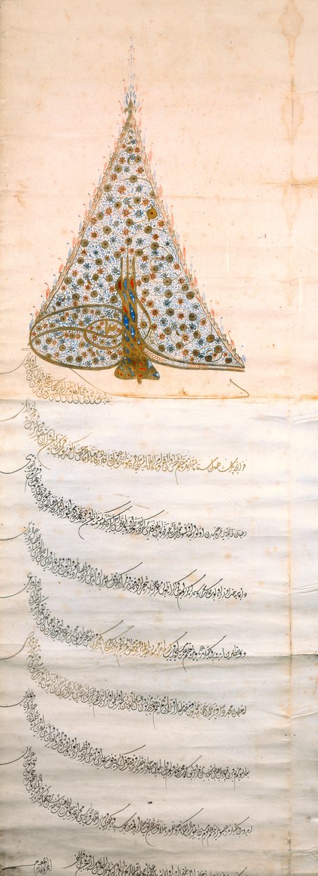 En firma som bemyndigar kapucinerorden av munkar att resa i öster, ca 1628 (se även 195231) av Turkish School